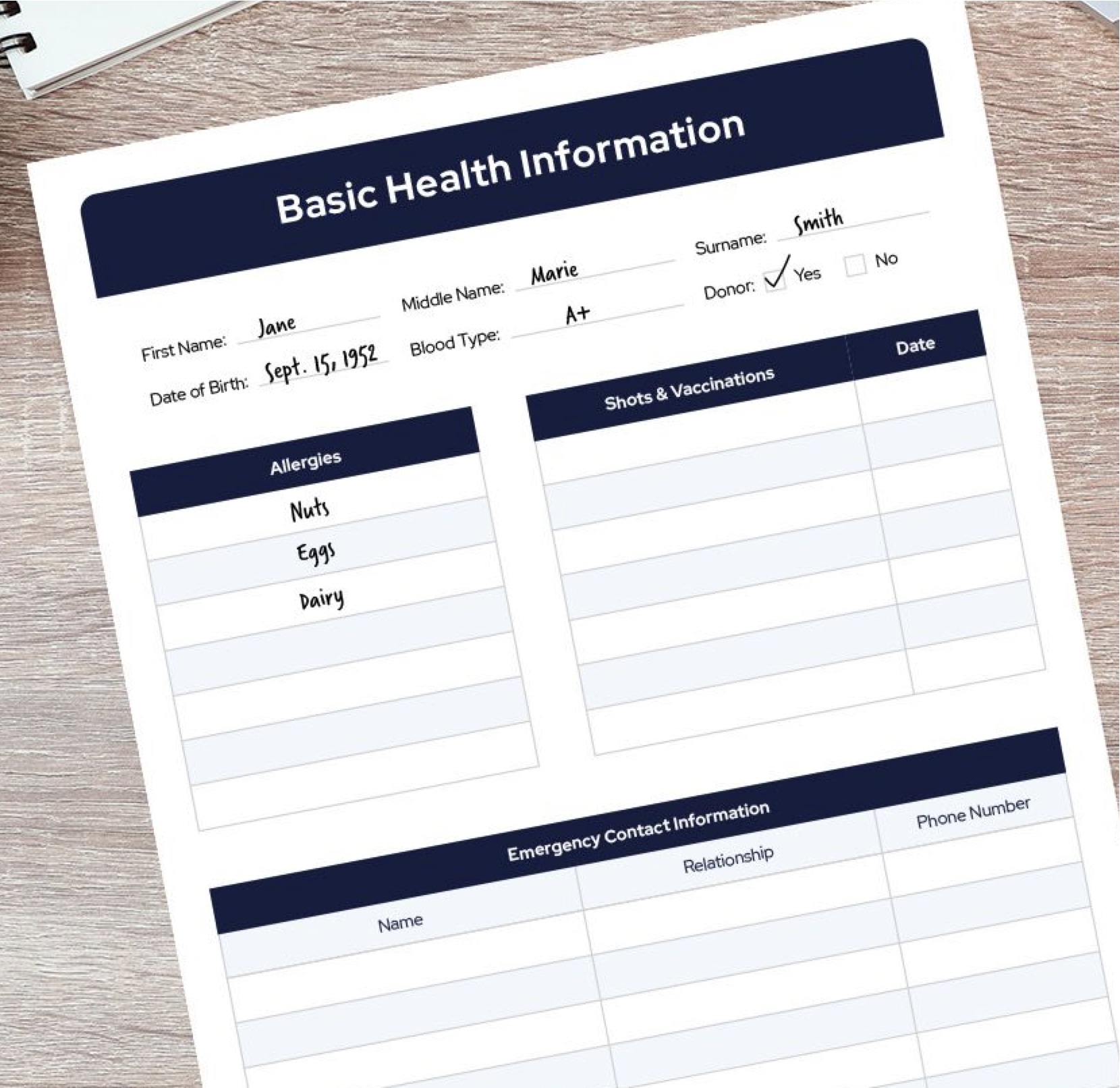 Basic Health Info