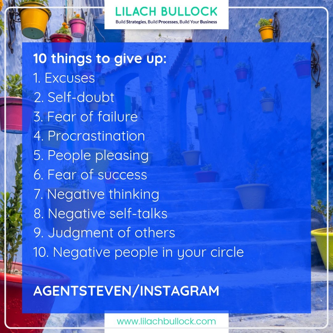 Things to give up